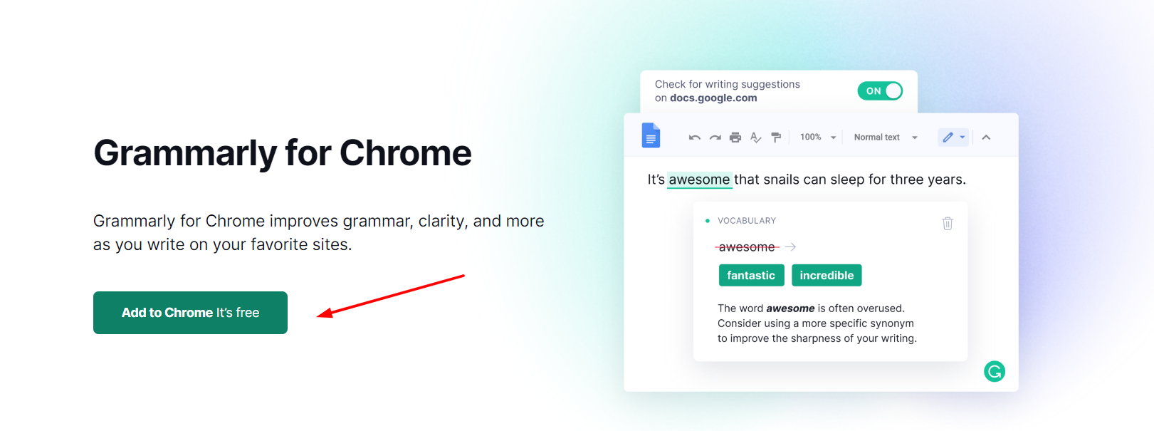 grmmarly for chrome extension