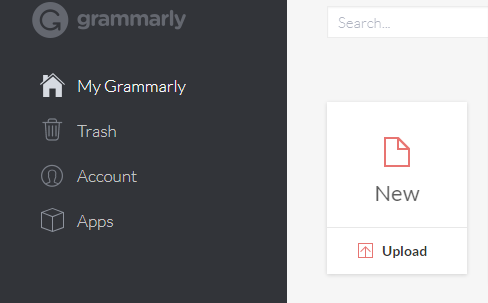 upload document to check grammar errors