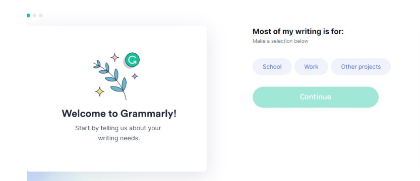 welcome to grammarly