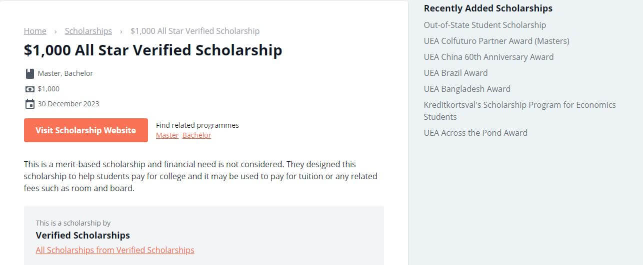 $1000 Scholarship